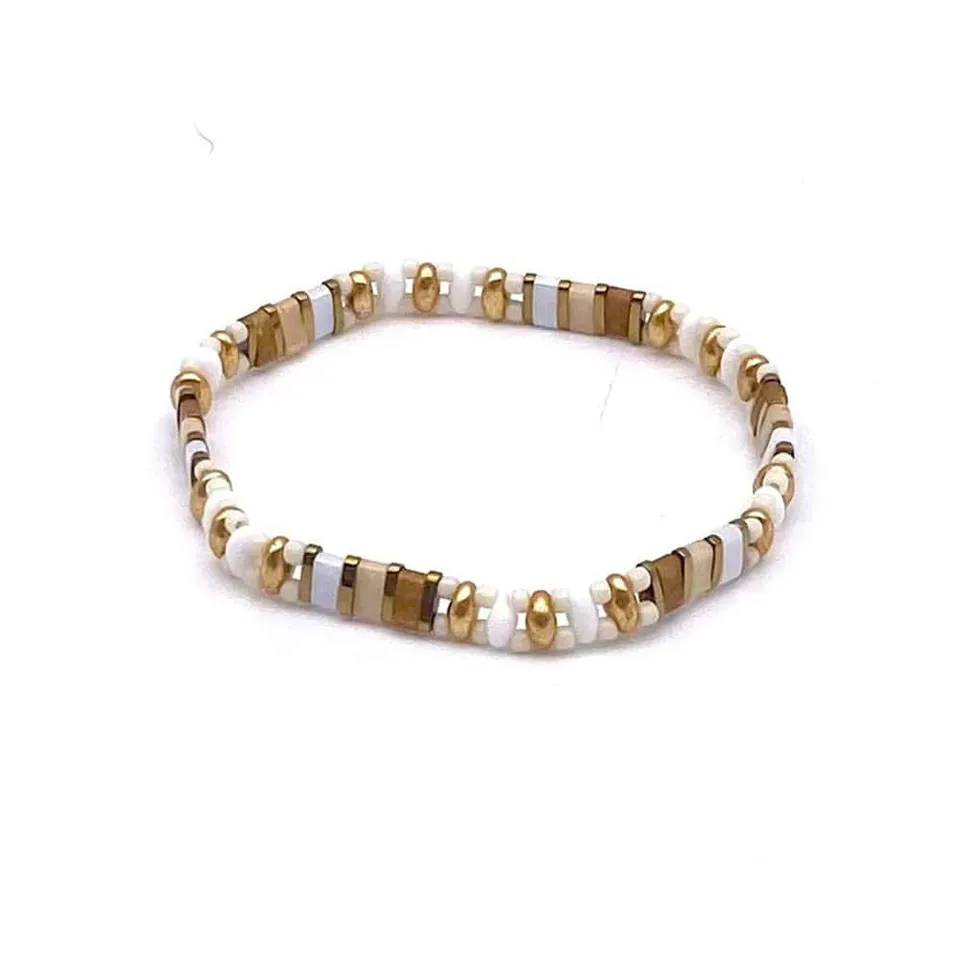 Hypnochic Bracelets Bracelet Tila Olive Perles Femme