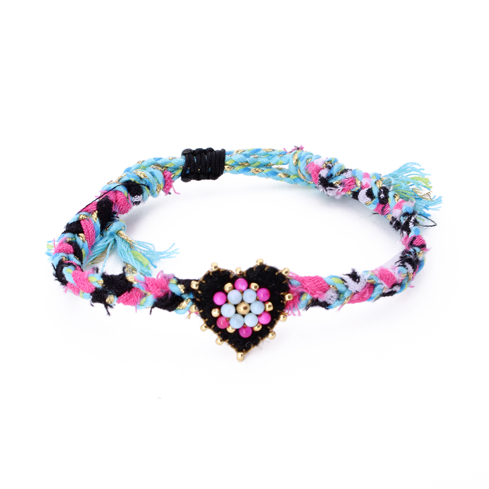 Hypnochic Bracelets Bandana Flower bracelet bohème rose fuchsia