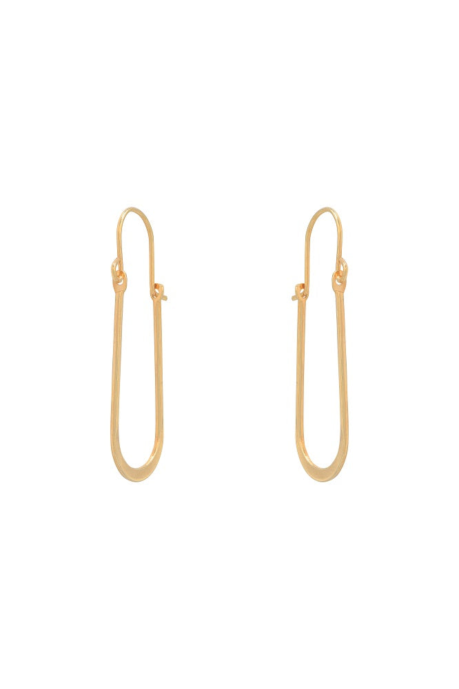 Leticia Ponti Nina boucles d'oreilles plaqué or 4 cm