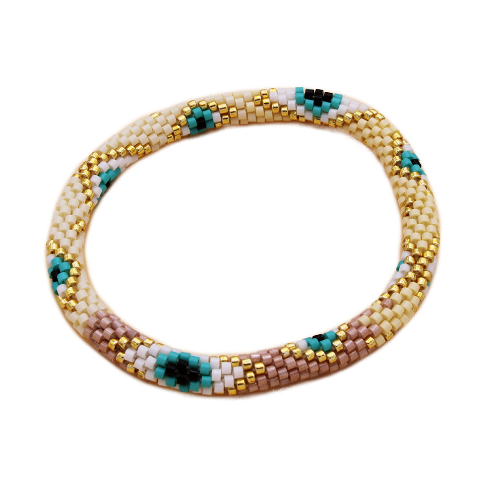 Hypnochic Œil bracelet népalais perles Miyuki Nazar