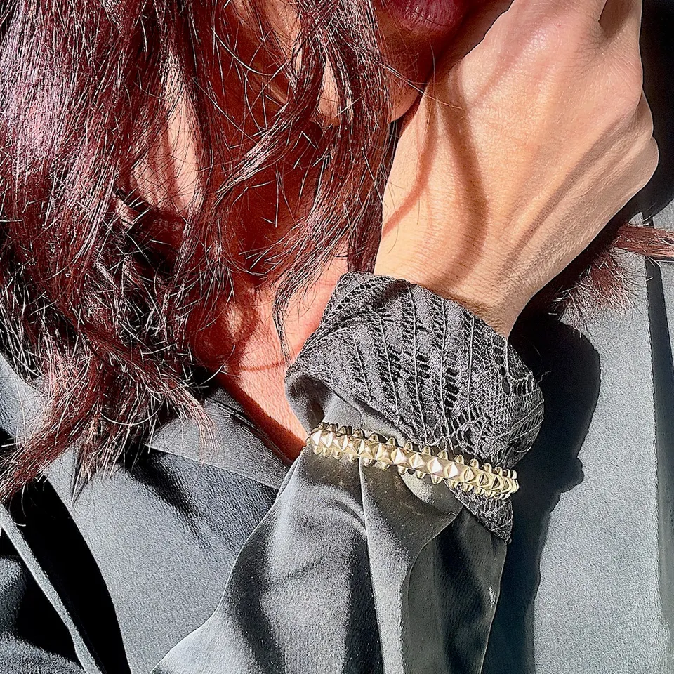 MAD SO CREATION Chloé bracelet argent coulissant acier