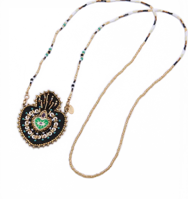 Hypnochic Ex Voto Rosa sautoir perles Miyuki