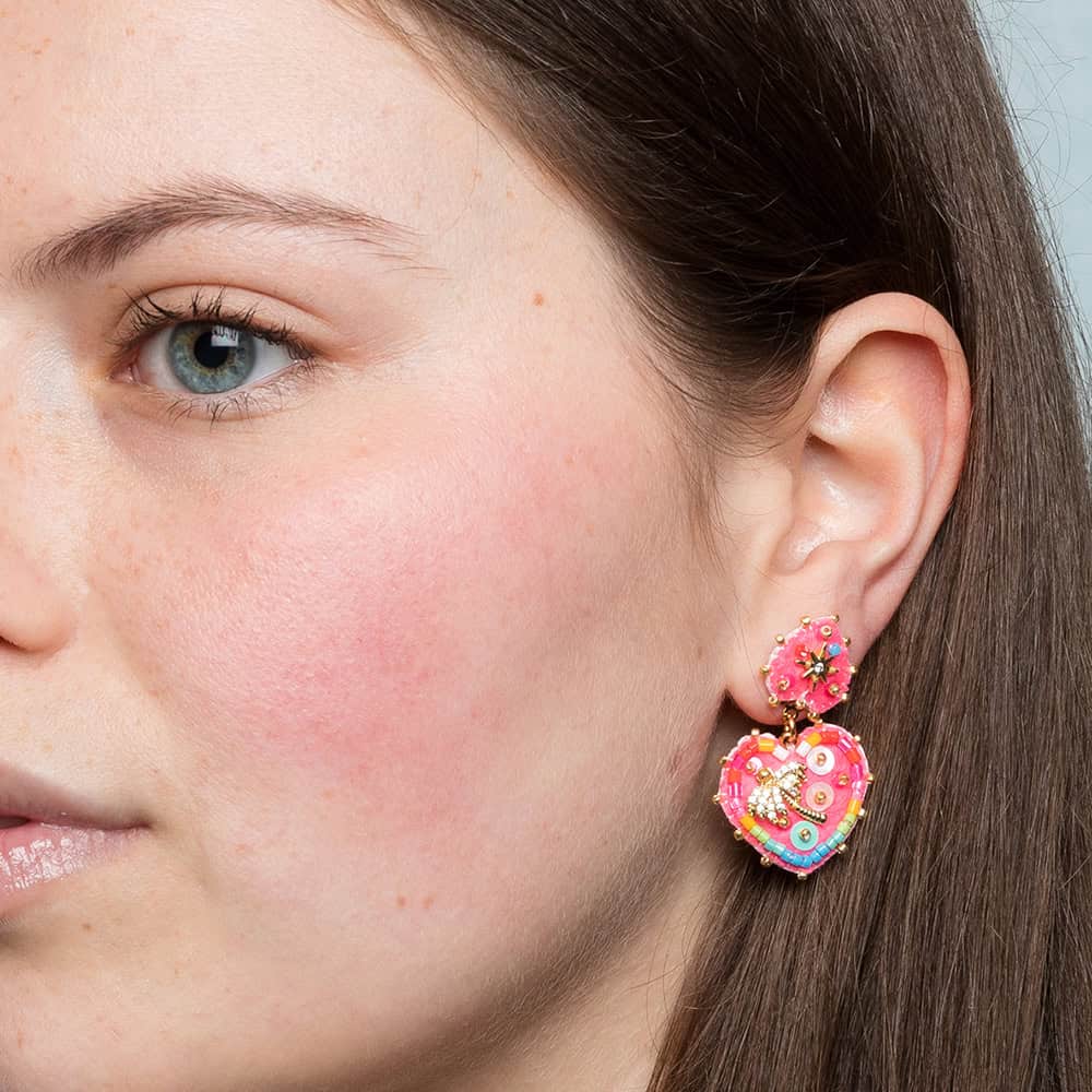 Hypnochic Palmier Small boucle d’oreille fantaisie palmier