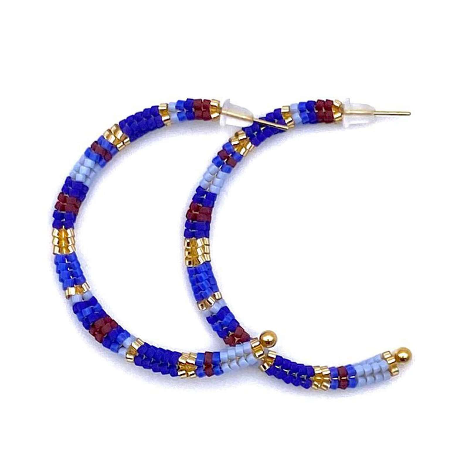 Hypnochic Snake Large créoles fantaisie perles Miyuki