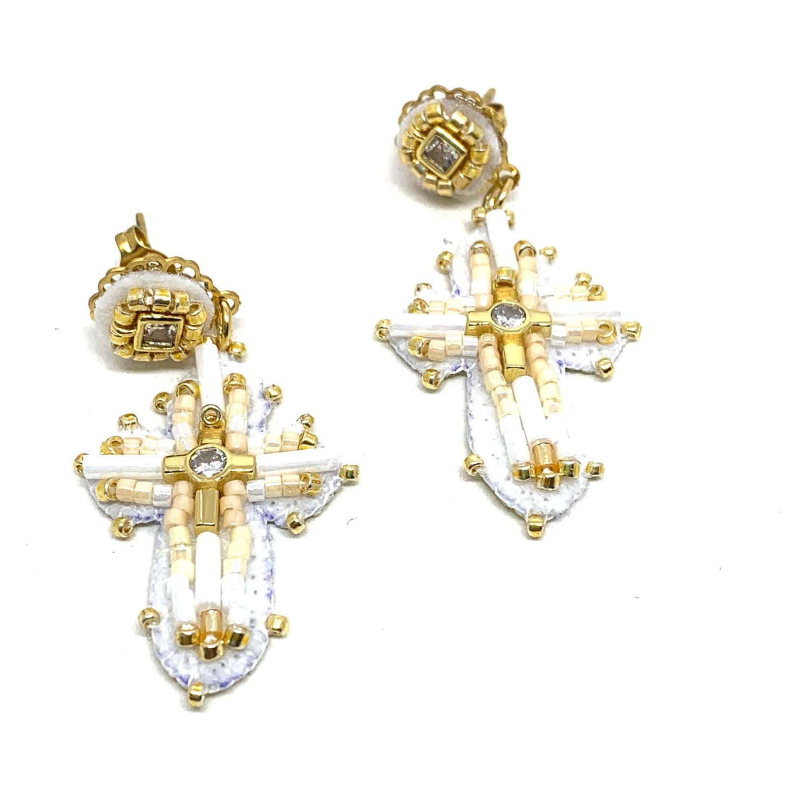 Hypnochic Baby Marta boucle d'oreille fantaisie croix feutrine