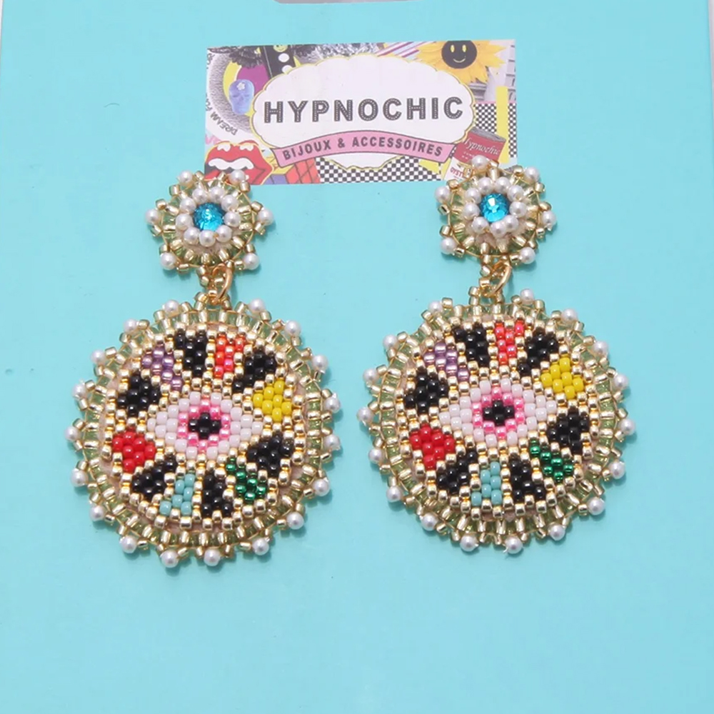 Hypnochic Eyes Miyuki boucles oreilles perles