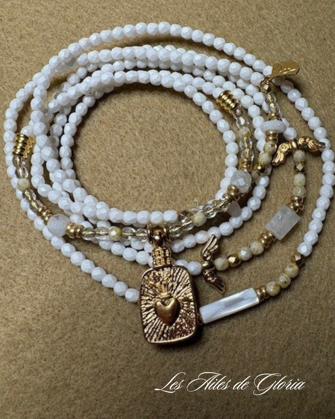 Les Ailes de Gloria Lumina bracelet multirangs femme