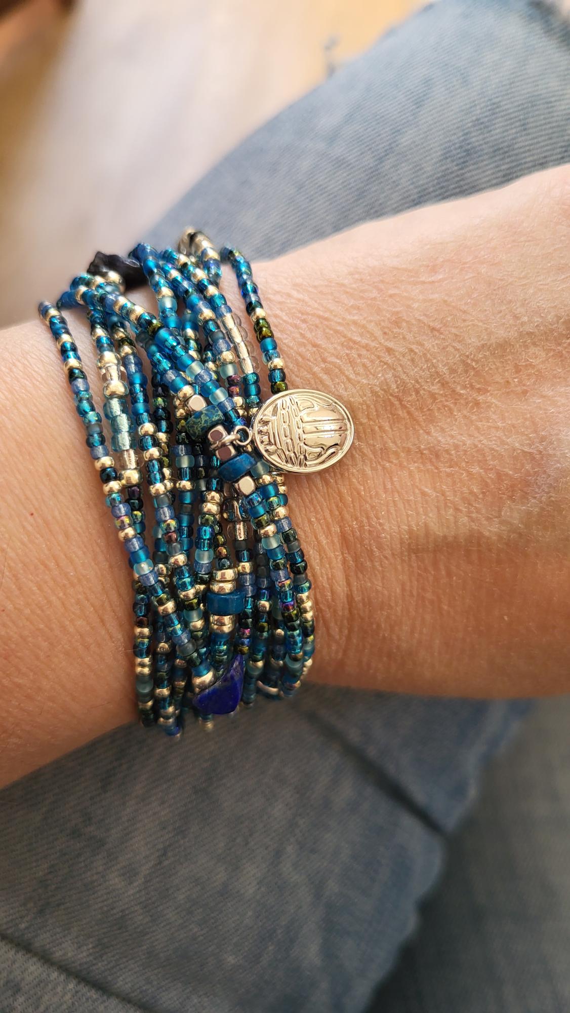 Les Ailes de Gloria Micha bracelet multirangs femme