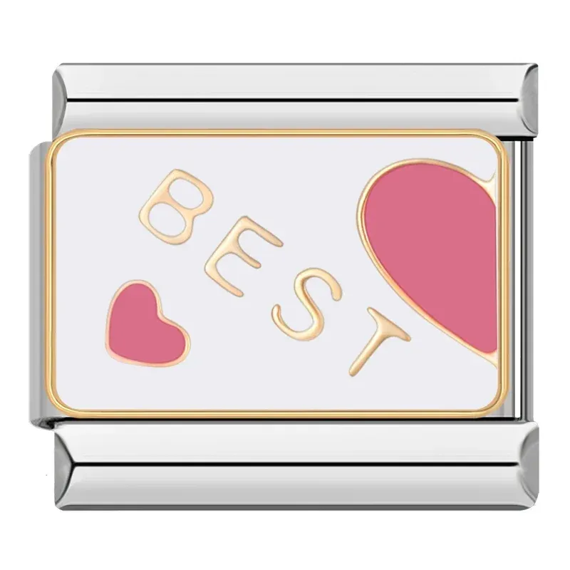 Les Ailes de Gloria Nos Wings charm Best Heart cœur
