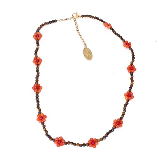 Hypnochic Fleur de Feu collier fantaisie femme