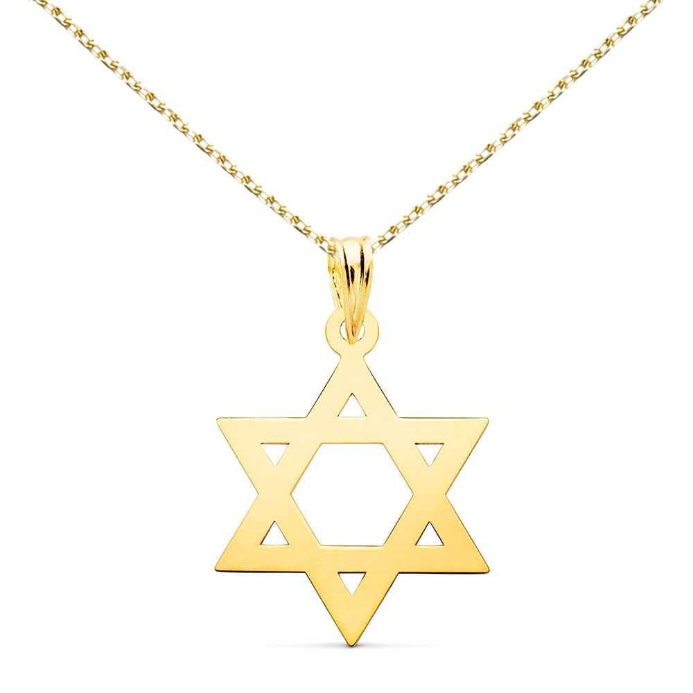 L'Atelier d'Azur Étoile de David 750 collier or jaune 18 carats