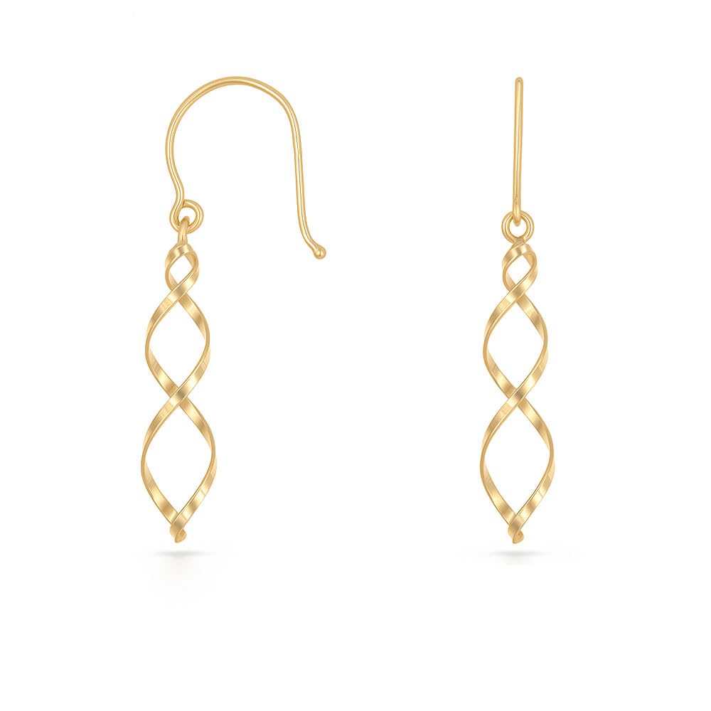 L'Atelier d'Azur Boucles Pendantes Torsadées Or Jaune Femme