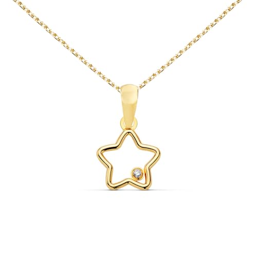L'Atelier d'Azur Pendentif Étoile Or 18 Carats Chaîne Offerte