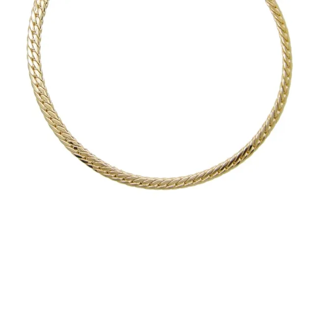 L'Atelier d'Azur Collier Maille Anglaise or jaune 42 cm