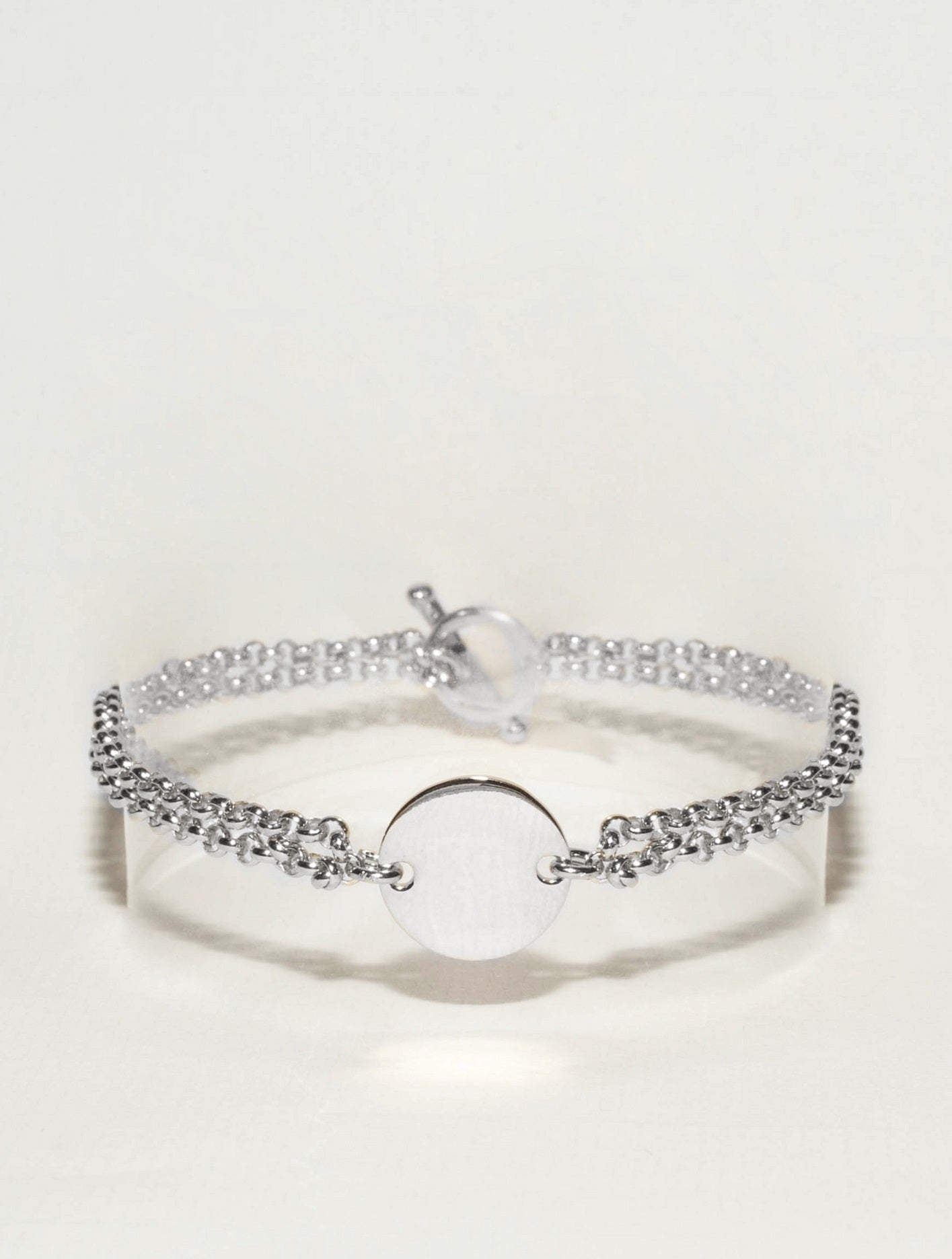 Ô PLUM Bella Donna bracelet double plaqué or 17 cm
