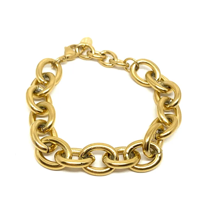 Hypnochic Mira Alba bracelet maillon doré acier