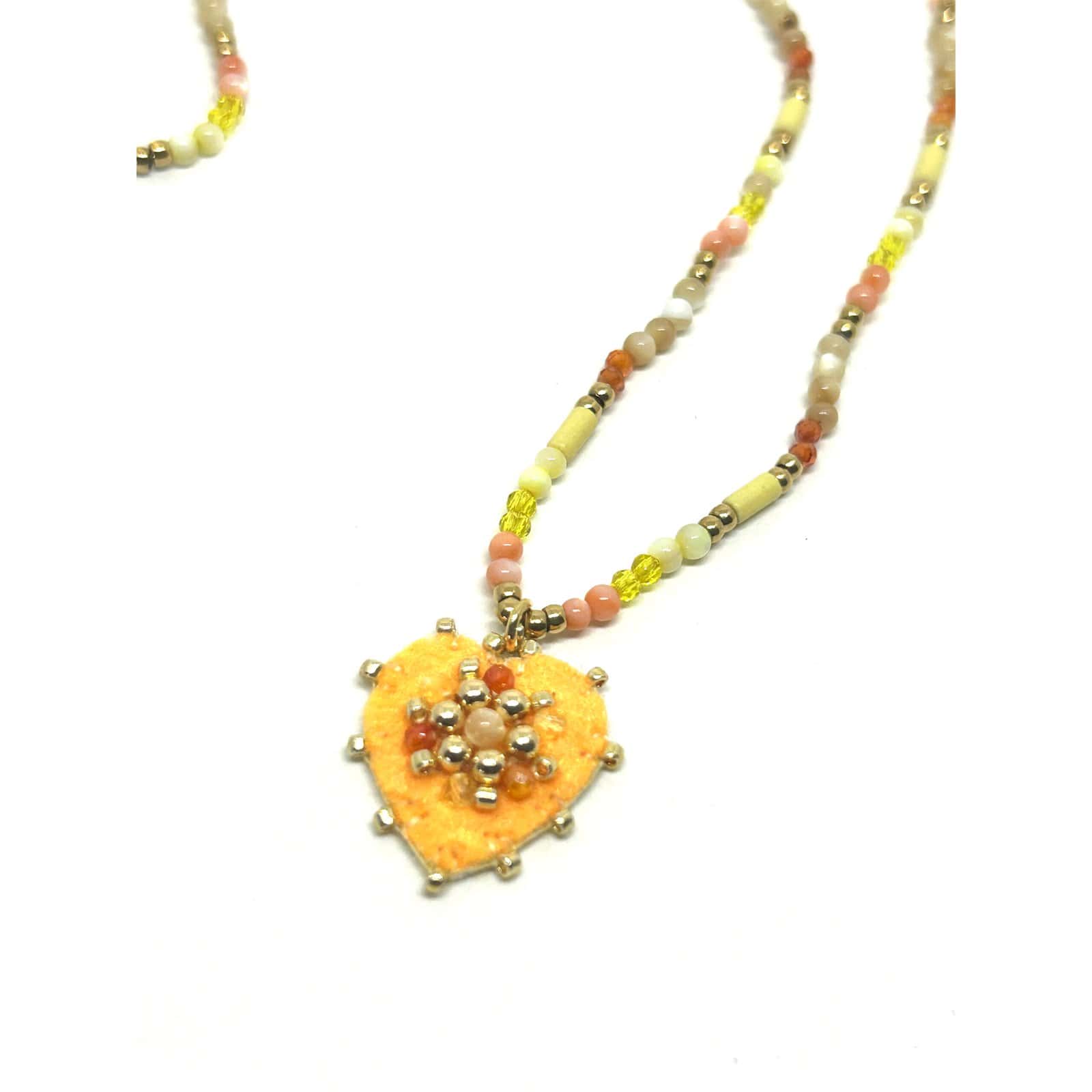 HYPNOCHIC Baby Julia collier pendentif ex-voto perles 40 cm