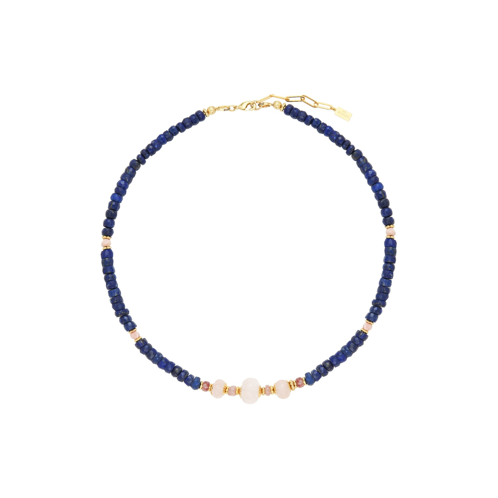 Leticia Ponti Odelia collier pierres labradorite grenat