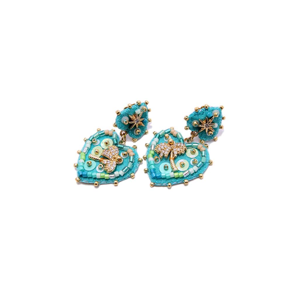 Hypnochic Palmier Small boucle d’oreille fantaisie palmier