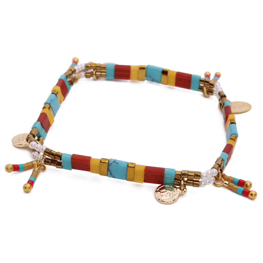 HYPNOCHIC Tila Cult bracelet perles pastel multicolore