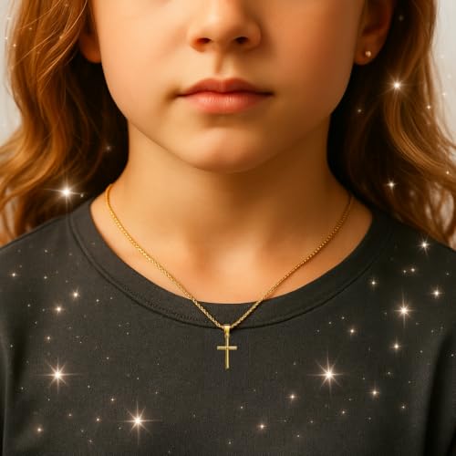 L'Atelier d'Azur Médaille Croix Or 18 Carats Pendentif Jaune + Chaîne