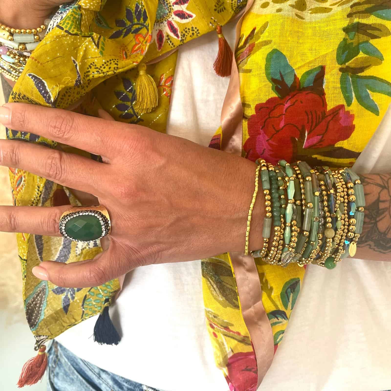 Hypnochic Bracelets Yasmine Small Lot 2 Élastique Multicolore