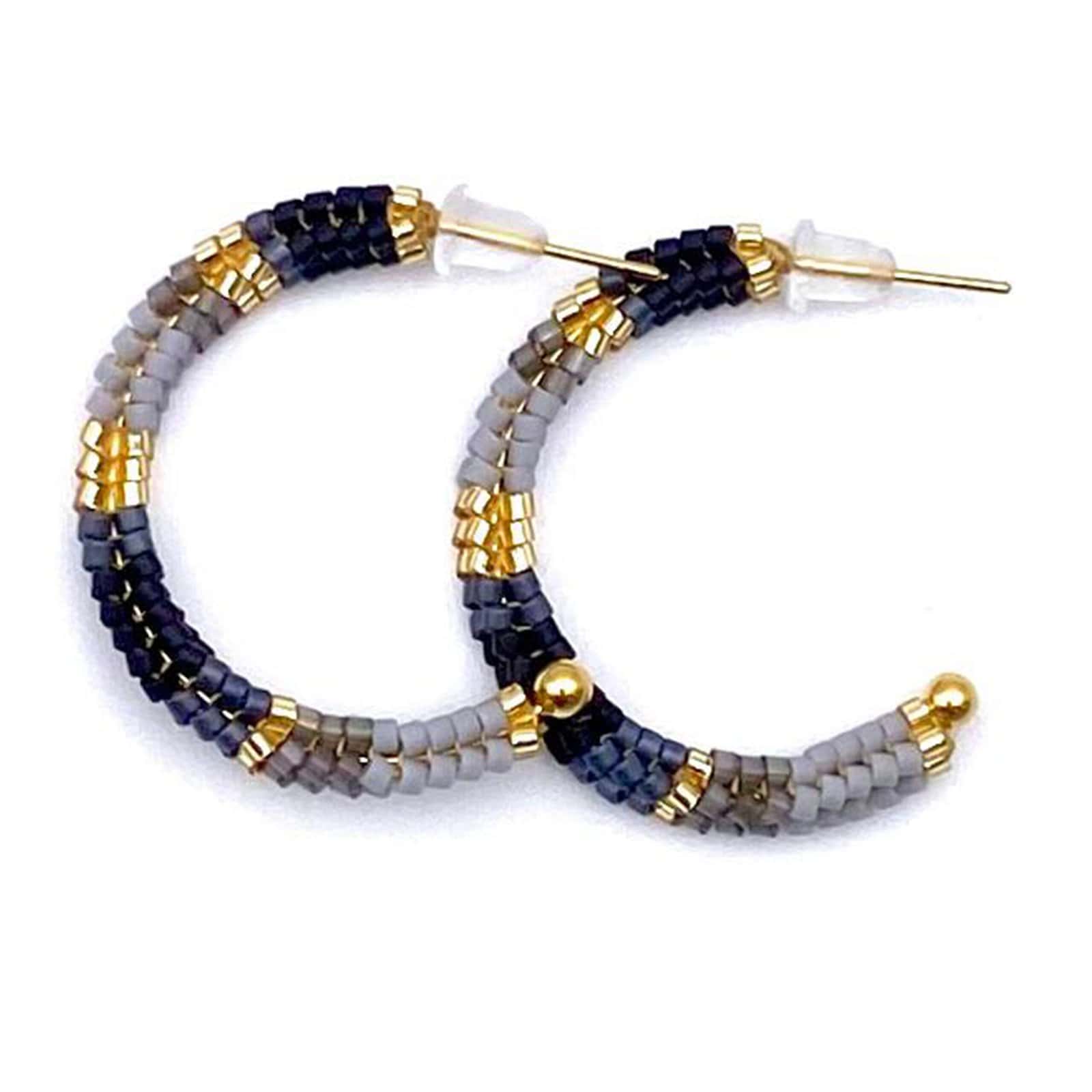 Hypnochic Snake créoles Miyuki multicolores 3 cm