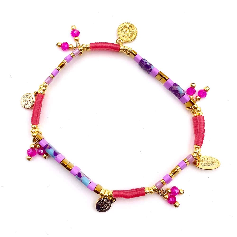 Hypnochic Tila Pastilles bracelet perles plates