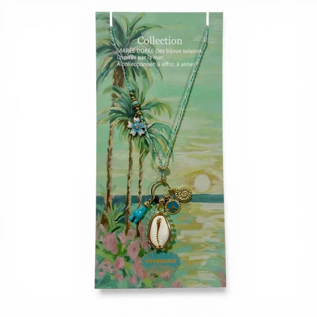 Hypnochic Collier Cauri Charms collier coquillage porte-bonheur