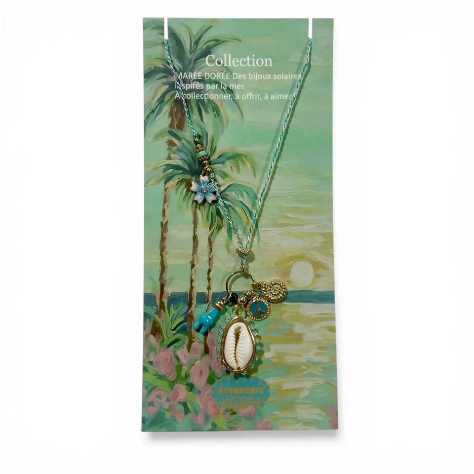 Hypnochic Collier Cauri Charms collier coquillage porte-bonheur