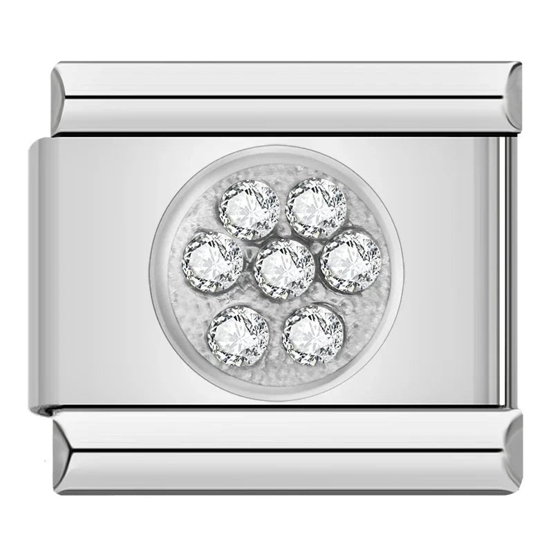 Les Ailes de Gloria Galaxy Silver charm Nos Wings argenté