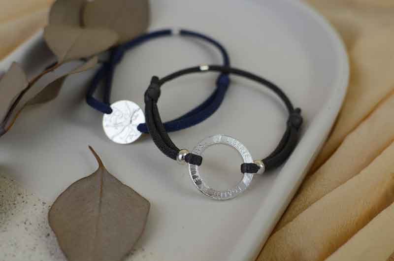 Le P’tit Franc Ensemble et Libre bracelets ange plaqué or