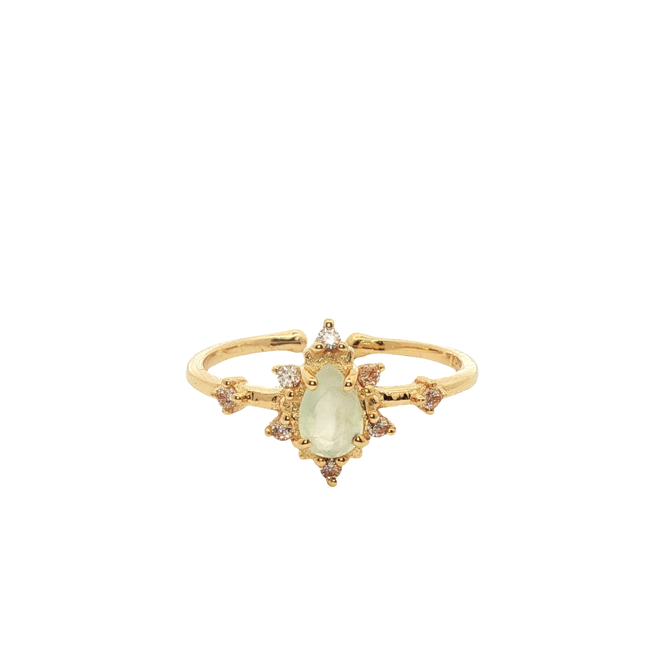 Leticia Ponti Amour Topaze bague plaqué or pierre