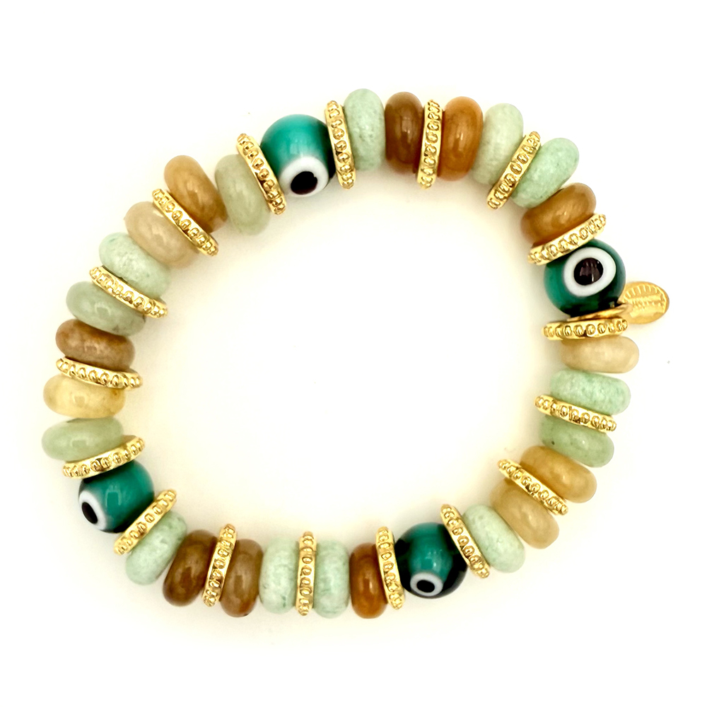 Hypnochic Mahi bracelet pierres naturelles œil nazar