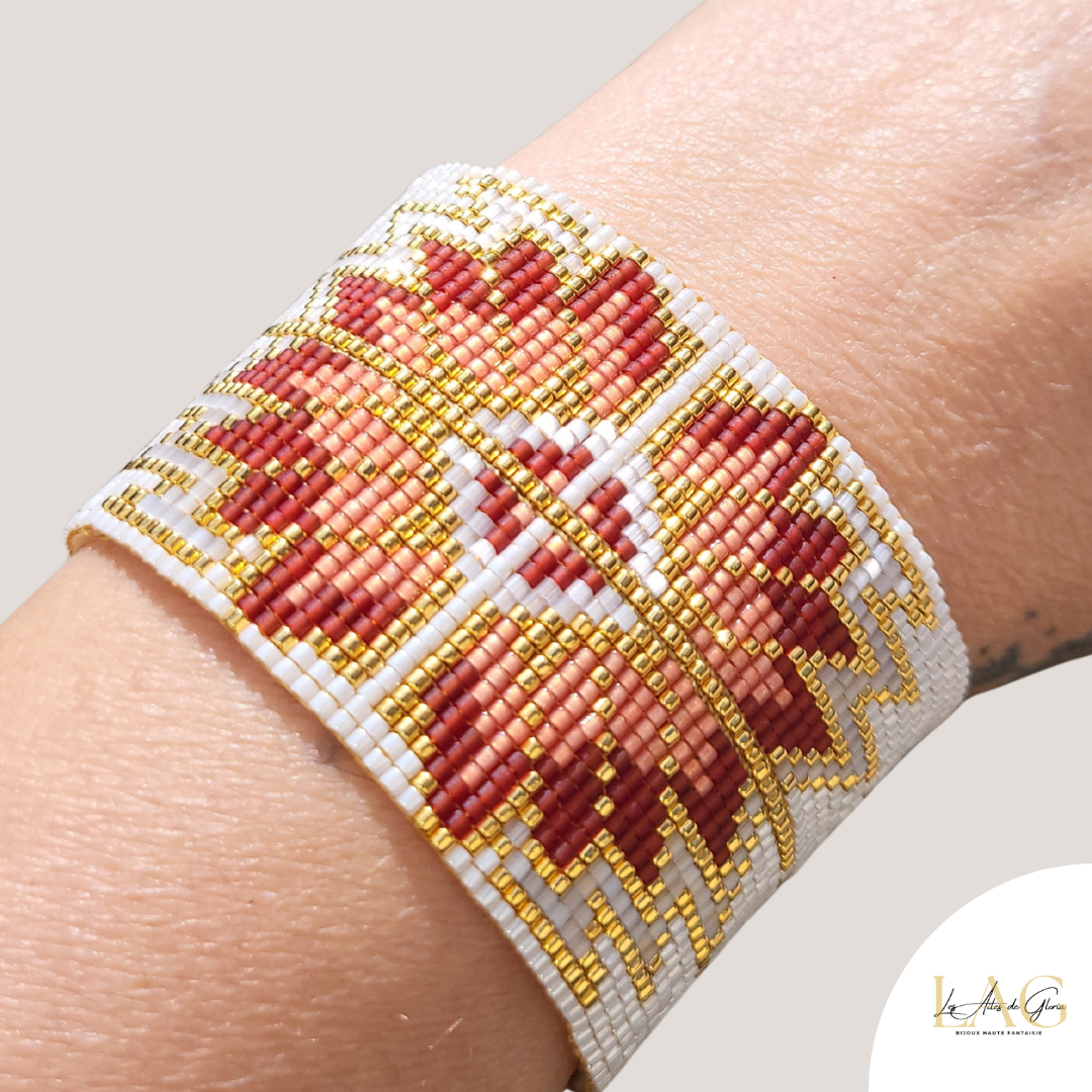 Les Ailes de Gloria Lotus Bracelet Manchette Femme Fantaisie