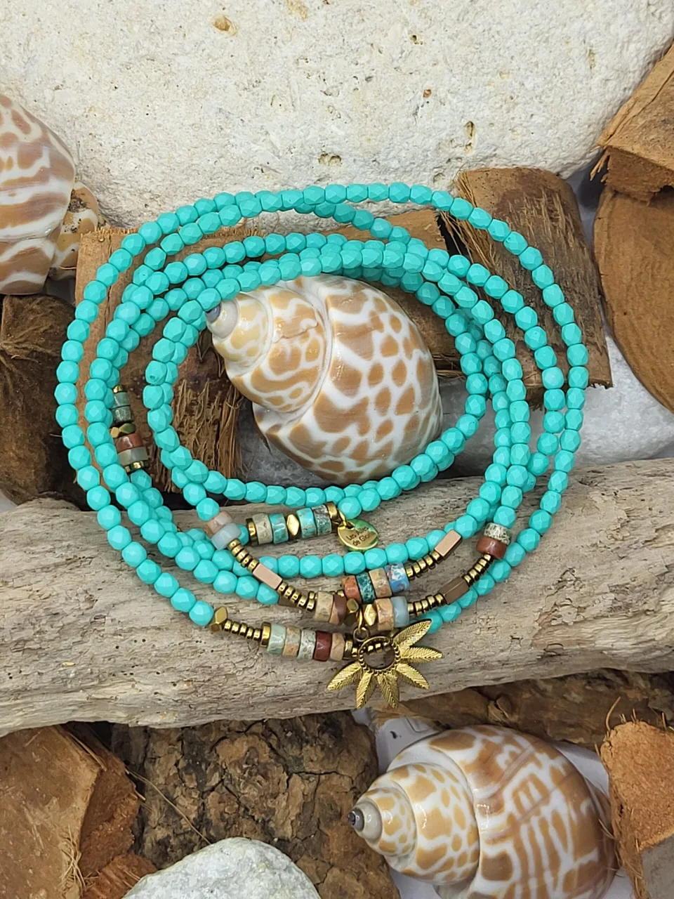 Les Ailes de Gloria Tuvalu bracelet multirangs fantaisie