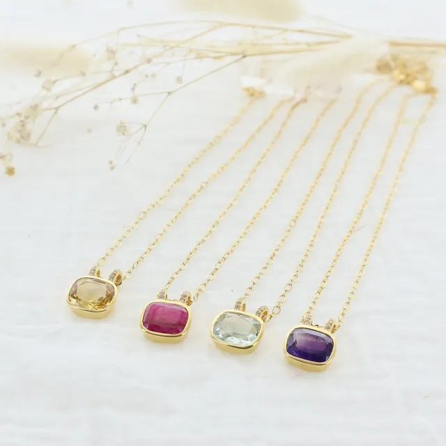 Leticia Ponti Colliers Lise collier améthyste zircon