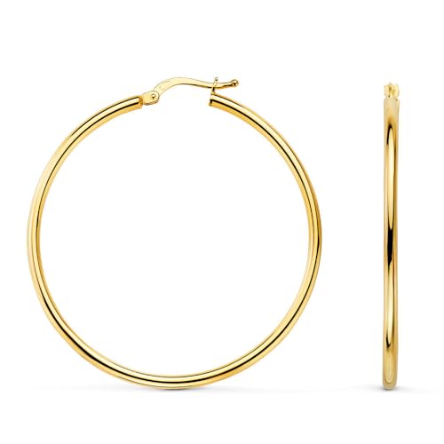 L'Atelier d'Azur Créoles Or Jaune 4,5 cm Boucles d'oreilles 9 carats