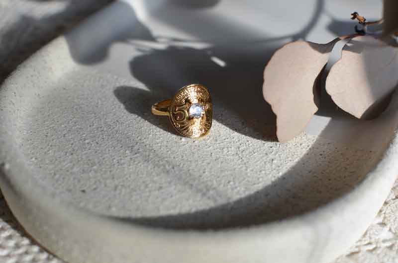 Le P’tit Franc Fraternité bague 5 sous zirconium 17 mm