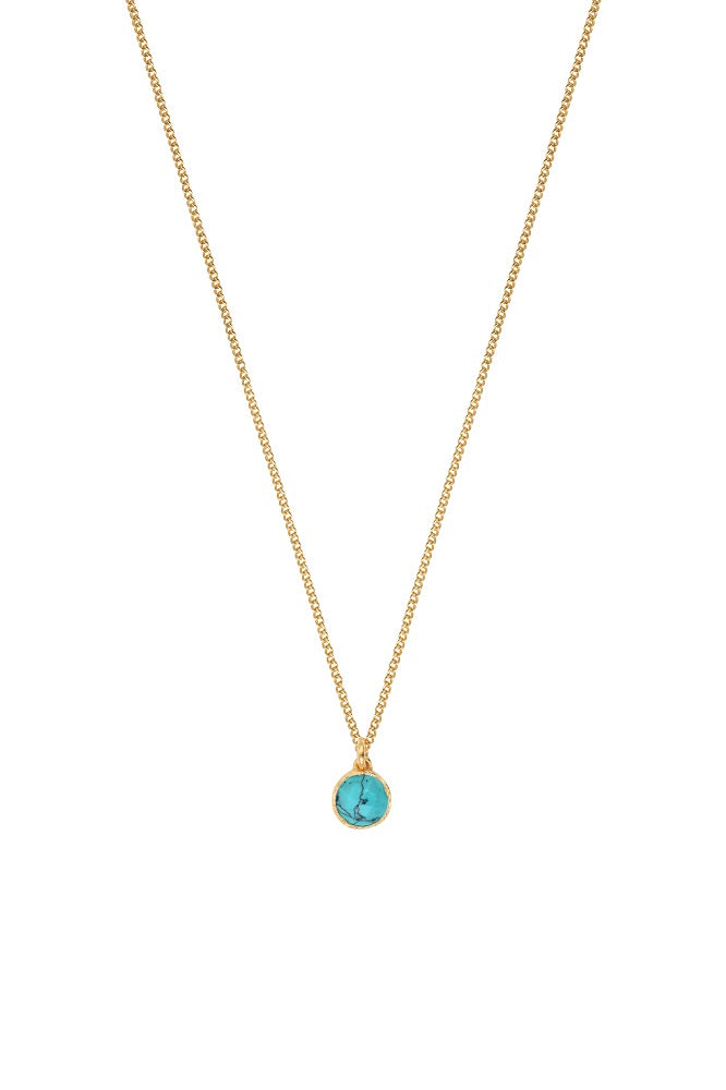 Leticia Ponti Adèle collier pendentif pierre de lune 40 cm