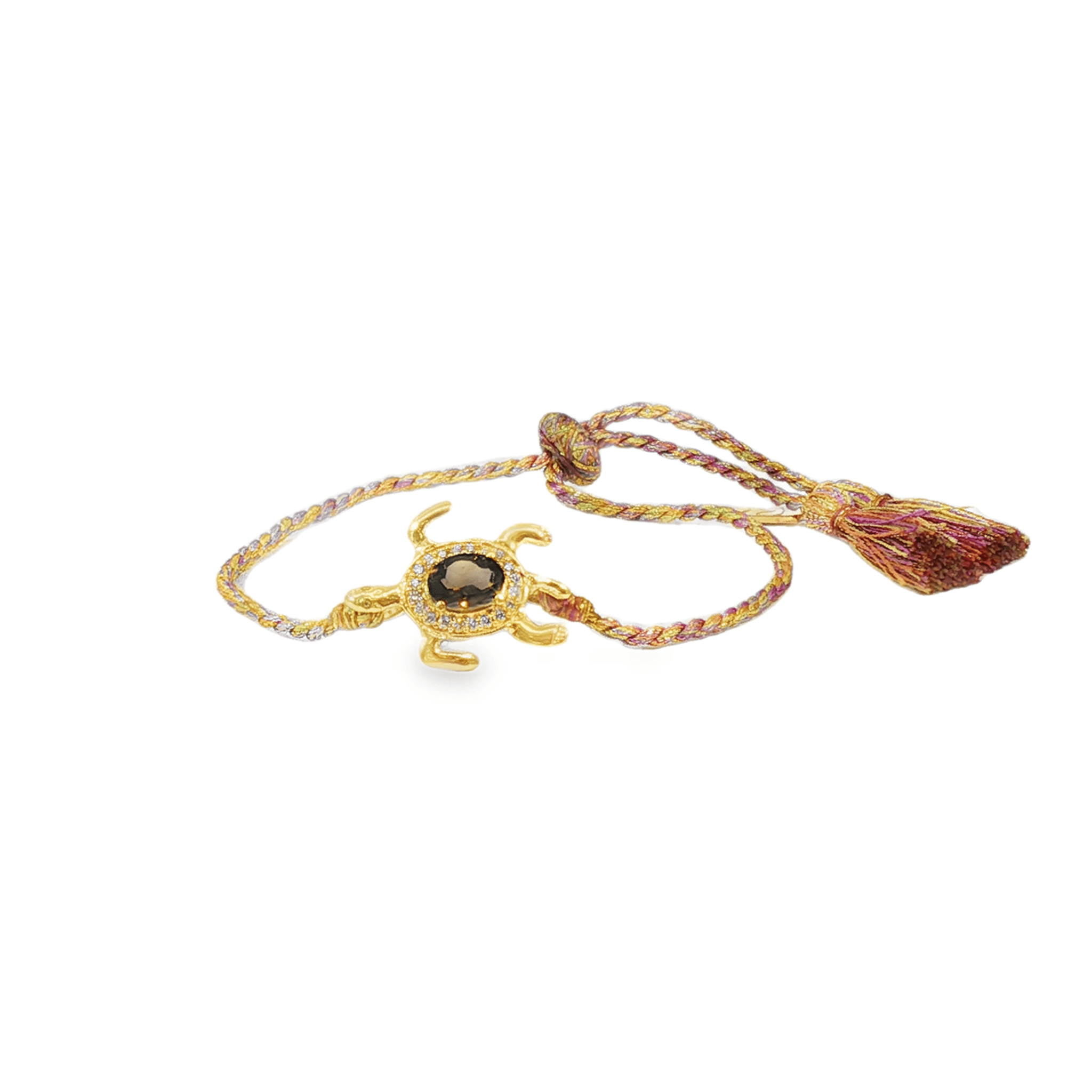 Leticia Ponti Tortue Tiny bracelet quartz rose plaqué or