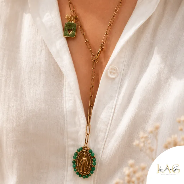 Les Ailes de Gloria Souffle Sacré collier sautoir fantaisie