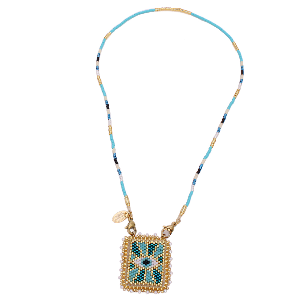Hypnochic Eyes Miuyki collier perles yeux bleus