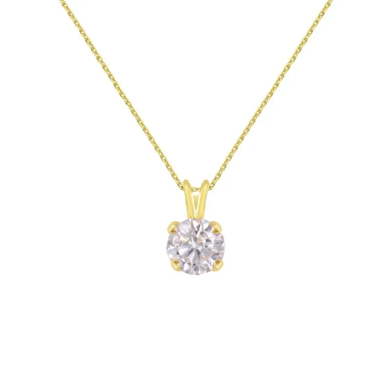 L'Atelier d'Azur Collier zirconium rond or 375 collier 42 cm