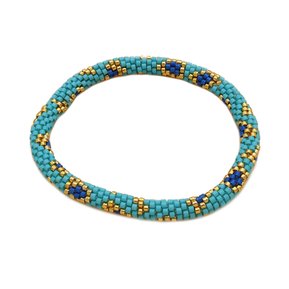 HYPNOCHIC Népalais Donuts Flower bracelet perles