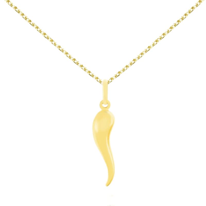 L'Atelier d'Azur Pendentif Corne d'Abondance Or Jaune + Chaîne