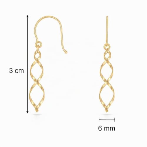 L'Atelier d'Azur Boucles Pendantes Torsadées Or Jaune Femme
