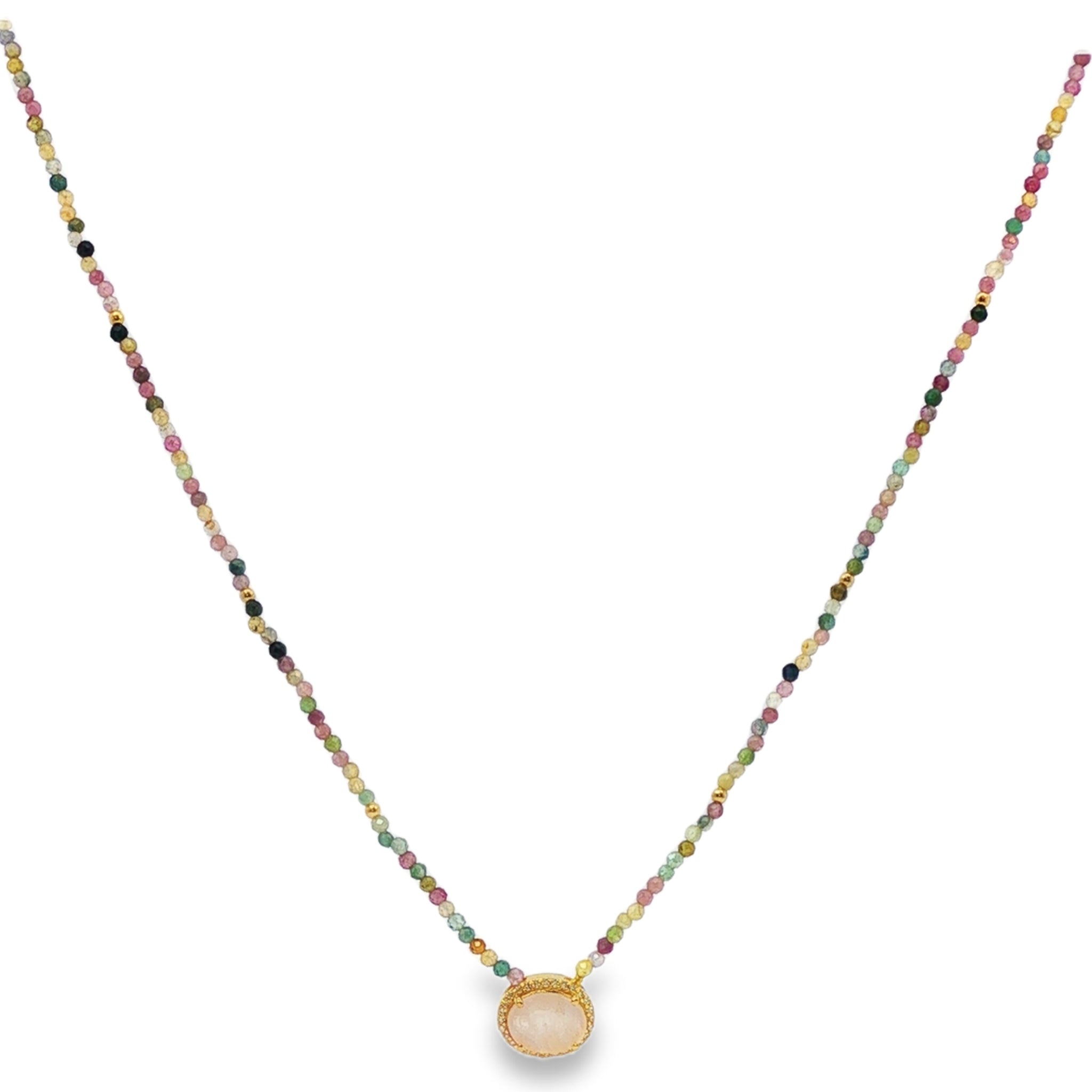 Leticia Ponti Calista collier quartz rose 38 cm
