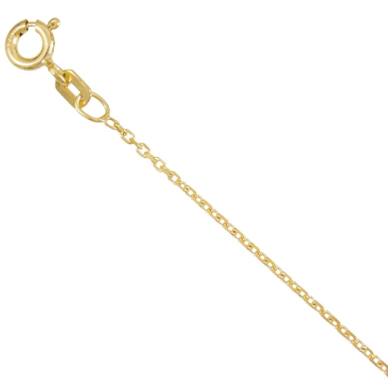 L'Atelier d'Azur Chaîne Or 750 Forçat Diamantée collier mixte 50cm