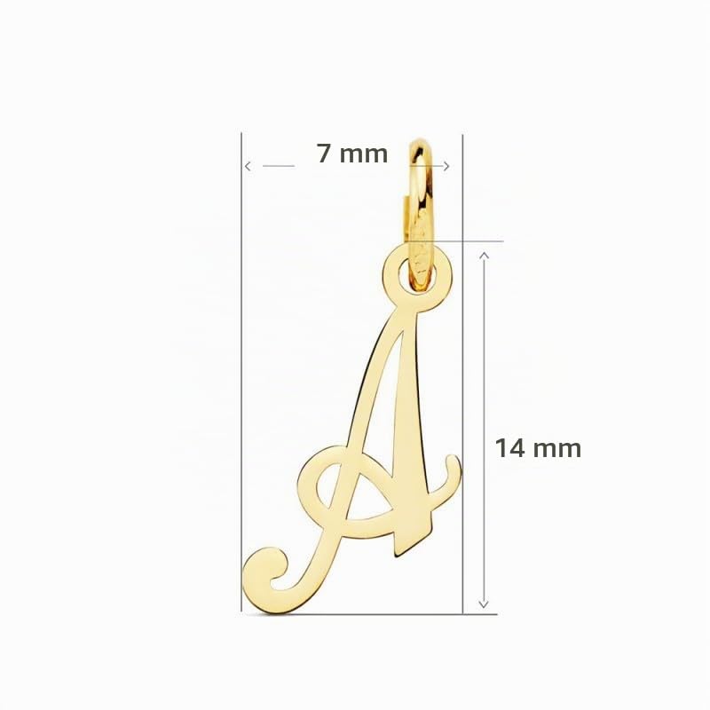 L'Atelier d'Azur collier lettre A or 750/1000 chaîne 42-45 cm